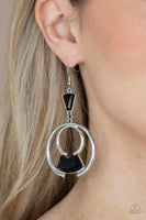 Paparazzi Deco Dancing Earrings Black