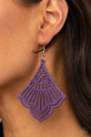 Paparazzi Eastern Escape Earrings Purple