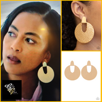 Paparazzi Bold Intentions Earrings Gold