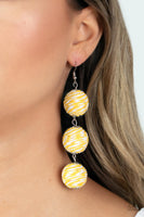 Paparazzi Laguna Lanterns Earrings Yellow