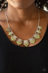 Paparazzi Packed Princess Necklace Green - Glitz By Lisa 