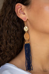 Paparazzi Lotus Gardens Earrings Blue - Glitz By Lisa 