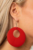 Paparazzi Island Hop Earrings Red