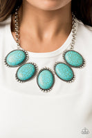 Paparazzi Prairie Goddess Necklace Blue - Glitz By Lisa 