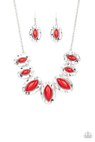 Paparazzi Terra Color Necklace Red - Glitz By Lisa 