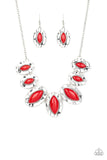 Paparazzi Terra Color Necklace Red - Glitz By Lisa 