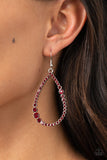 Paparazzi Diva Dimension Earrings Red - Glitz By Lisa 