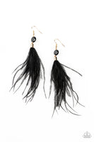 Paparazzi Feathered Flamboyance Earrings Gold - Glitz By Lisa 