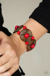 Paparazzi Island Adventure Bracelet Red