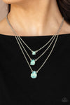 Paparazzi Dewy Drizzle Necklace Green