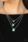 Paparazzi Dewy Drizzle Necklace Green