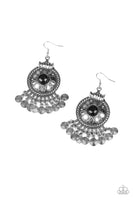 Paparazzi Rural Rhythm Earrings Black - Glitz By Lisa 