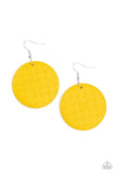 Paparazzi Natural Novelty Earrings Yellow