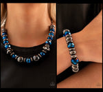 Paparazzi Interstellar Influencer Necklace & Power Pose Bracelet Blue