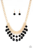 Paparazzi 5th Avenue Fleek Necklace Black - Glitz By Lisa 