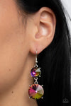 Paparazzi Sizzling Showcase Earrings Multi (Oil Spill)