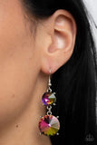 Paparazzi Sizzling Showcase Earrings Multi (Oil Spill)