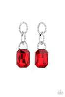 Paparazzi Superstar Status Earrings Red - Glitz By Lisa 