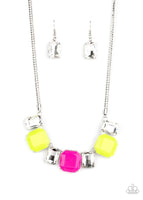 Paparazzi Royal Crest Necklace Yellow - Glitz By Lisa 