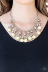 Paparazzi Pearl Appraisal Necklace Yellow - Glitz By Lisa 