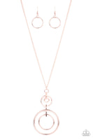 Paparazzi The Inner Workings Necklace Rose Gold