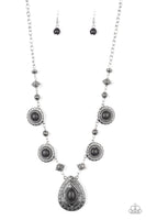 Paparazzi Mayan Magic Necklace Black - Glitz By Lisa 