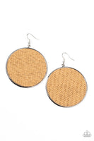 Paparazzi Wonderfully Woven Earrings Brown - Glitz By Lisa 