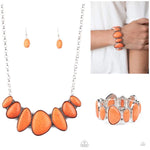 Paparazzi Primitive Necklace Orange  & Feel At HOMESTEAD Bracelet Orange