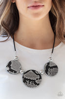 Paparazzi Viper Pit Necklace Black - Glitz By Lisa 