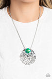 Paparazzi Lush Lattice Necklace Green