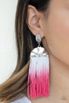 Paparazzi Rope Them In Earrings Pink - Glitz By Lisa 