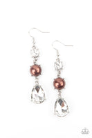 Paparazzi Unpredictable Shimmer Earrings Brown