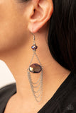 Paparazzi Champagne On The Rocks Necklace Multi & Ethereally Extravagant Earrings Purple