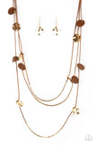 Paparazzi Alluring Luxe Necklace Brown