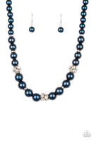 Paparazzi Rich Girl Refinement Necklace Blue - Glitz By Lisa 