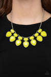 Paparazzi Modern Masquerade Necklace Yellow - Glitz By Lisa 