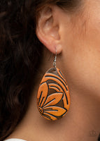 Paparazzi Garden Therapy Earrings Brown