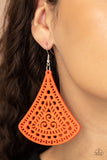 Paparazzi FAN to FAN Earrings Orange