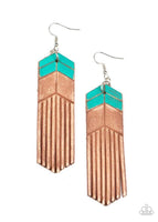 Paparazzi Desert Trails Earrings Blue