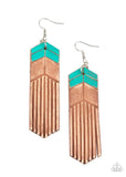 Paparazzi Desert Trails Earrings Blue