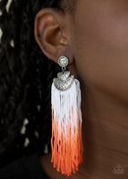 Paparazzi DIP It Up Earrings Orange - Glitz By Lisa 