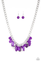 Paparazzi Treasure Shore Necklace Purple - Glitz By Lisa 