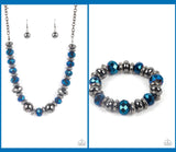 Paparazzi Interstellar Influencer Necklace & Power Pose Bracelet Blue