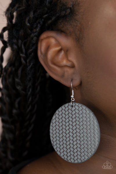 Paparazzi WEAVE Your Mark Earrings Silver - Glitz By Lisa 