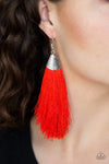 Paparazzi Tassel Temptress Earrings Red - Glitz By Lisa 