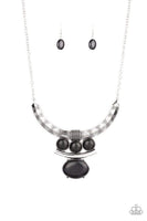 Paparazzi Commander In CHIEFETTE Necklace Black