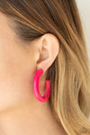 Paparazzi Woodsy Wonder Earrings Pink