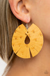 Paparazzi Palm Islands Earrings Yellow - Glitz By Lisa 