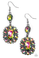 Paparazzi Capriciously Cosmopolitan Earrings Multi (Oil Spill)