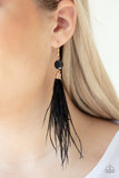 Paparazzi Feathered Flamboyance Earrings Gold - Glitz By Lisa 